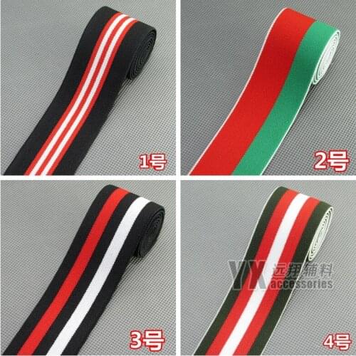 38mm elastic webbing extra soft thickened elastic band 6meters/lot for skirt coat jacket bags accessories stripe straps 39colors