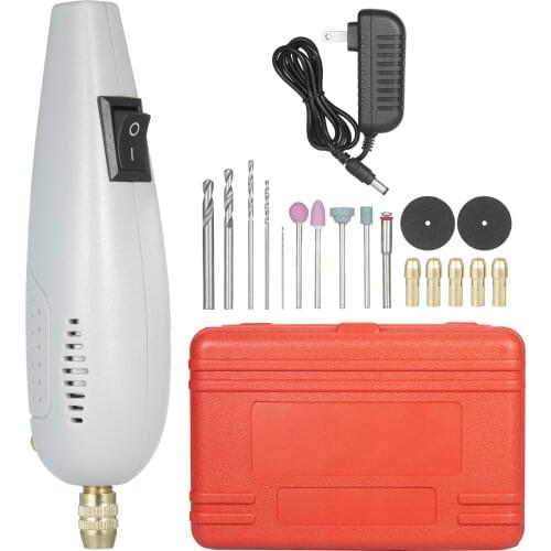 Mini Electric Drill Dremel Grinder Engraver Pen Grinder Mini Drill Electric Rotary Tool Grinding Machine with Stone Grinding Bit