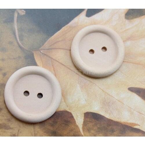 Set of 100pcs Large Round Wooden Buttons wood decor 30mm wholesale free shipping