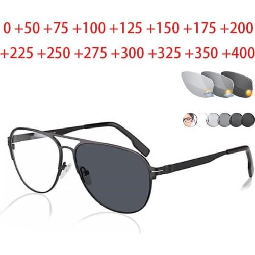 Retro Photochromic Bifocal Reading Glasses Men Diopter Presbyopic Eyeglasses For Male Eyewear +1.0+1.5+2.0+2.5+3.0