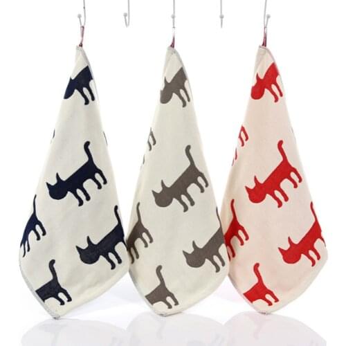 6Pcs Hand Towel Cotton Absorbent Hotel Washcloth Solid Towels Bathroom Soft Comfortable Face Towel For Adult 35x40cm