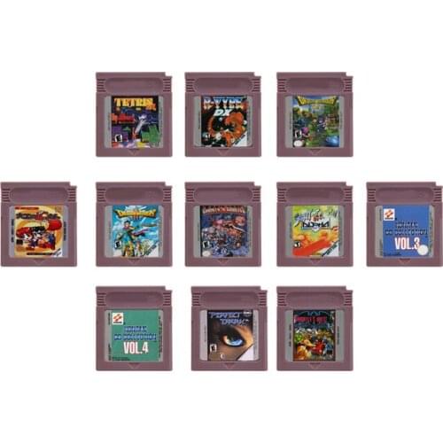 Superior 16 Bit Video Game Cartridge Console Memory Card for Nintendo GBC ACT Action Game Series English Language Tetris DX