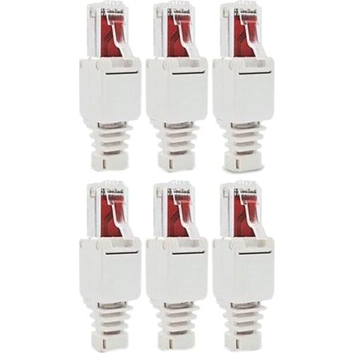 Network Connectors Tool-Free RJ45 CAT6 LAN UTP Cable Plug Without Tools Cat5e Cat6a Installation Cable Patch Cable