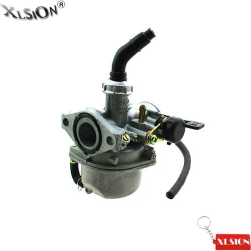 XLSION Aftermarket PZ19 Carburetor Left Hand Choke For 50cc 70cc 90cc 110cc 125cc ATV Quad Pit Dirt Bike