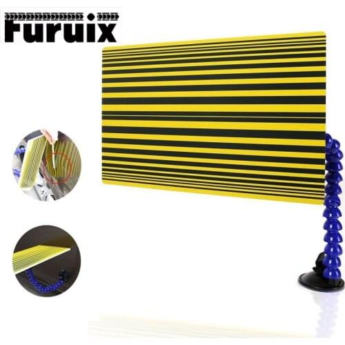 Yellow Paintless Dent Removal Checking line Board Auto Repair Tool Reflector Board Dent Repair Tools Car Repair Tool