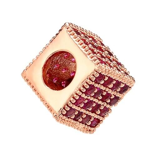 ZHUKOU 7x7mm square crystal three-dimensional spacer beads for handmade necklace bracelet jewelry accessories making model:VZ87