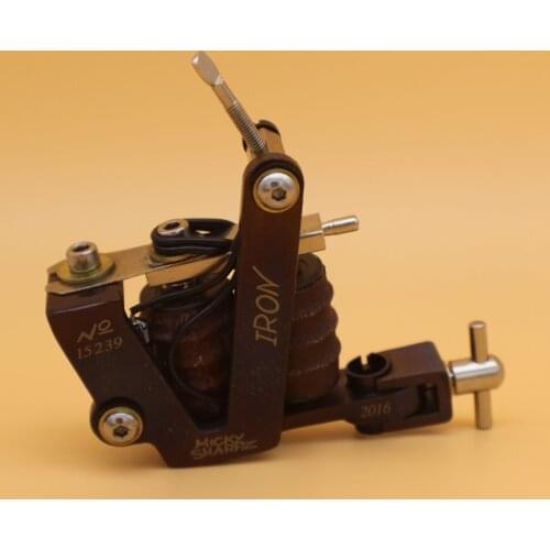 1 Pcs Chrome Dynamic Stability Rotary Tattoo Machine Gun A004 Performance Shading Machine Aluminum Motor Shader/Liner