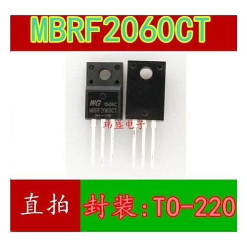 10pcs MBRF2060CT MBR2060CT MBR2060 20A 60V TO-220
