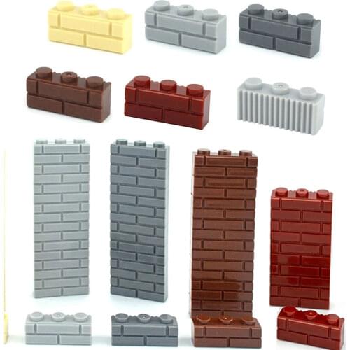 100PCS lot DIY Building Blocks Thick wall Figures Bricks 1x3 Dots Educational Creative Compatible All Brands Toys