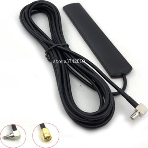 700-2700Mhz 3G 4G Patch Antenna TS9 CRC9 SMA Male Connector Router Extension Cable Antenna RG174 3M 5M