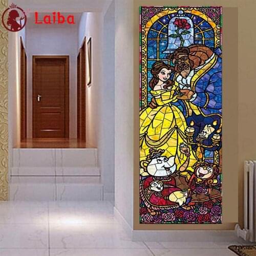 DIY Diamond Painting Cartoon pretty girl Diamond Mosaic Full Drill Square Beast love Embroidery Cross Stitch Handmade Hobby