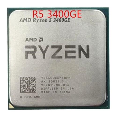 AMD Ryzen 5 3400GE R5 3400GE 3.3 GHz Quad-Core Eight-wire 35W CPU Processor AM4 Socket