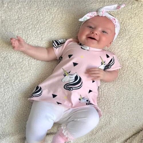 Kids Baby Girls clothes round neck animal print Short Sleeve Mini Dresses Bow Headband 2pc Toddler cotton casual cute Outfits