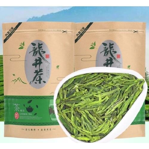 2021 Chinese West Lake Dragon Well Long Jing Tea XiHu Longjing for Lose Weight Tea Green Health Care Loss Slimming Tea