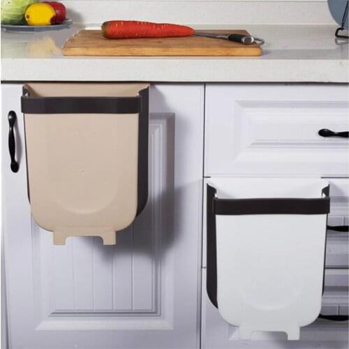 Kitchen Folding Trash Can Car Recycle Bin Trash Bin Kitchen Dustbin Garbage Rubbish Bin Garbage Can Waste Bin For Kitchen