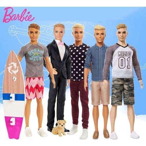 Barbie Original Ken Dolls Barbies Boyfriend Doll Groom Prince Ken Fashion Style Boy Toy Birthday Gift Bonecas Kid Boneca Figure