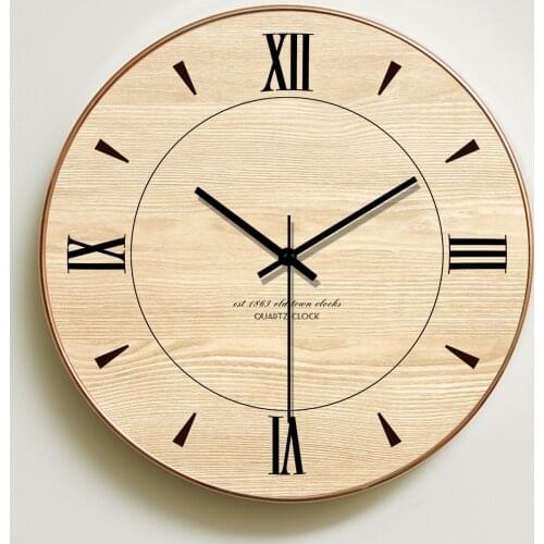 Minimalist Wall Clock Modern Design Wooden Wall Clocks Home Decoration Accessories Hanging Watch Silent reloj de pared moderno