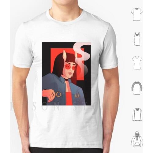 Break T Shirt Print For Men Cotton New Cool Tee Demon Succubus Dark Red