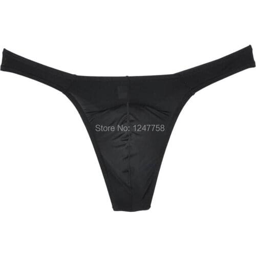 Men Ultra-thin G-String Mesh Smooth Ice Silk Bikinis Thongs jockstrap gay men thong jockstrap g string jock strap underwear