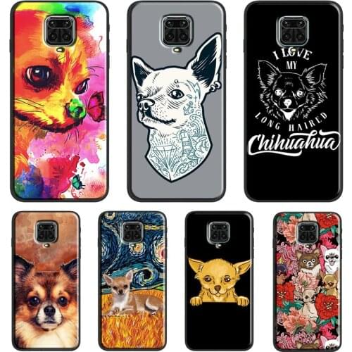 Cartoon Chihuahua Dog For Xiaomi Redmi 9 9A 9C 9T K40 Funda For Redmi Note 10 Pro 8T 9S Note 9 8 7 Pro Soft Case