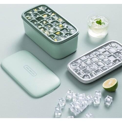 Small Ice Cube Mold Box Double Layer With Lid Tool Kitchen Refrigerator Accessories ZBG1