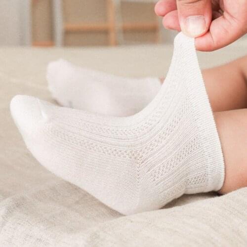 Autumn summer new mesh thin cotton children kids socks solid color soft comfortable sports newborn baby boy girl socks