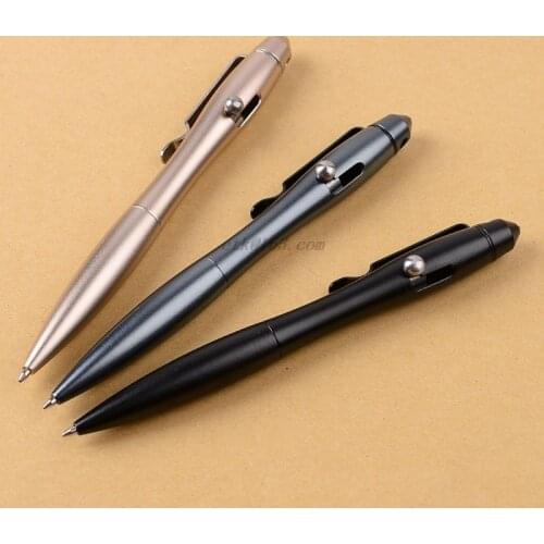 Practical Solid Aluminum Alloy Gel Ink Pen Retro Bolt Action Writing Tool School Office Stationery Supplies