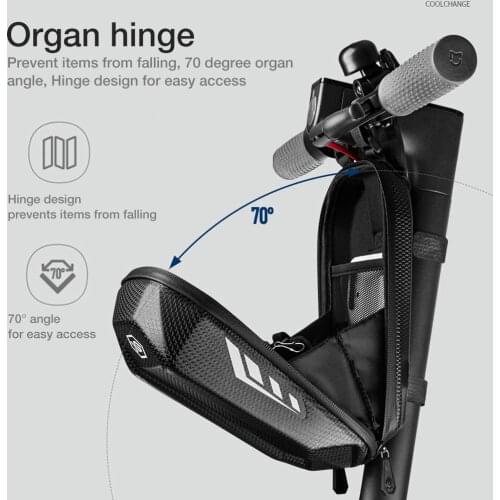 Electric Scooter Head Handle Bag EVA Hard Shell Waterproof Bag Handlebar Hanging Universal Storage Front Bags Large Capacity