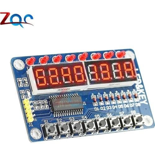 TM1638 8 Bits Digital LED Tube Display Module with 8 LEDs 8 Button Keys for AVR Arduino ARM