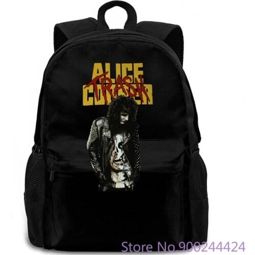 VTG ALICE COOPER TRASH Black Reprint Standart USA SIze O Neck backpack