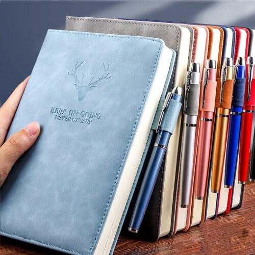 High Quality Travelers Notebook A5 PU Leather Journal Diary Book Business Gift Creative 360 Pages Notepad School Office Supplies