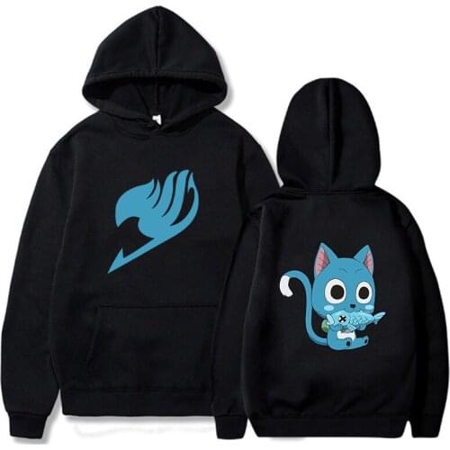 Japanese Anime Kawaii Female Sweatshirts Manga Fairy Tail Graphic Hoodies 2021 Women Men Fashion Pullovers Funny Cartoon Clothes