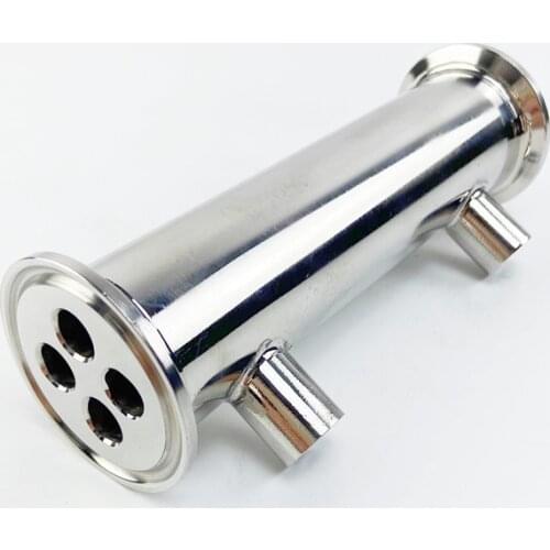 1.5"(38mm)OD50.5, Sanitary Dephlegmator/ Distillation Condenser,4 Pipes Inside ID 8mm,Lenght 150mm,Reflux,Stainless Steel 304