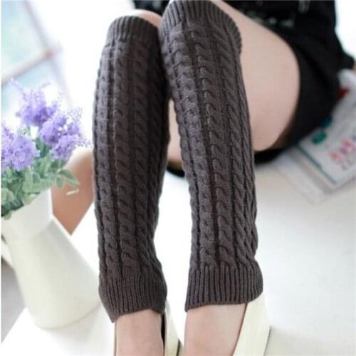 1 Pair Winter Female Leg Warmer Thick Short Knitted Leg Sleeves Fashion Boot Cuffs Thermal Ladies Foot Warmer Socks