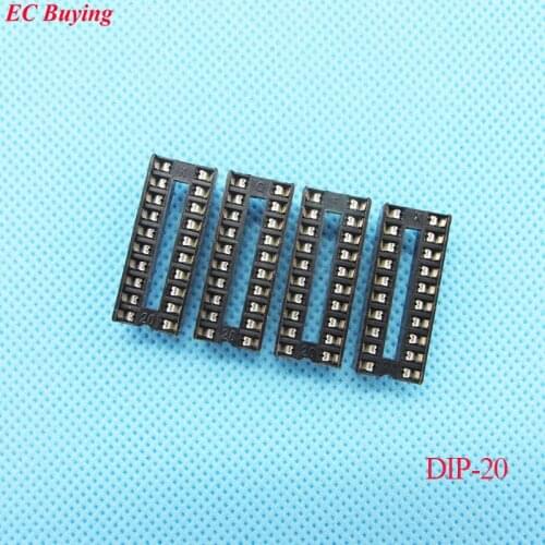 24pcs/lot DIP IC Socket 20P Adapter Holder Type 20 Pin Plug in (If you need other quantity, please contact our custom servicer)