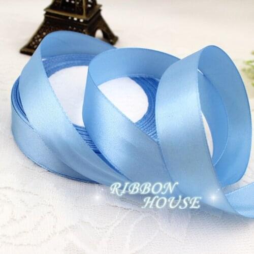 25 yards/roll) 3/4" (20mm) Turquoise Blue Single Face Satin Ribbon Webbing Decoration Gift Christmas Ribbons