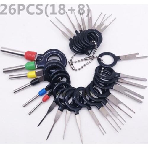 26/36/59 /41 PCS Car Plug Terminal Remove Tool Set Key Pin Car Electrical Wire Crimp Connector Extractor Kit Repair Tool