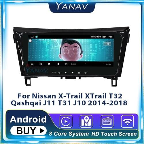 Android GPS Navigation Car Radio For Nissan X-Trail XTrail T32 Qashqai J11 T31 J10 2014-2018 Multimedia MP3 Player Head Unit