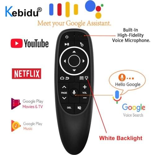 G10 Pro Backlit Air Mouse Voice Control 2.4G USB Receiver G10S With Gyro Sensing Wireless Smart Remote For Android TV BOX G10S