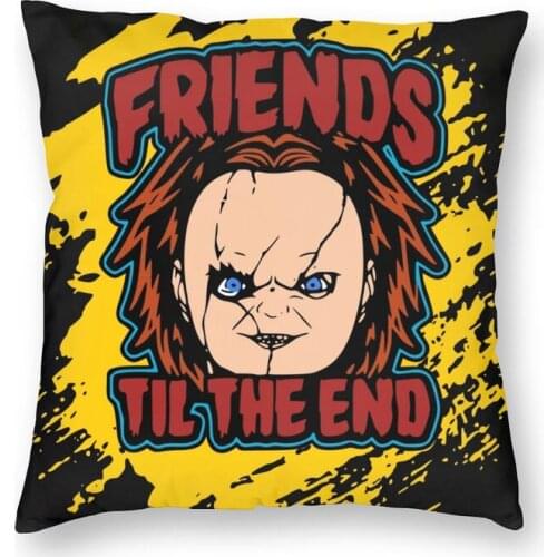 Chucky Childs Play Cushion Cover Print Horror The Killer Doll Throw Pillow Case for Living Room Pillowcase Home Decorative