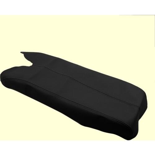 CITALL Black Microfiber Leather Center Console Lid Armrest Cover Skin Fit for Acura RDX 2007 2008 2009 2010 2011 2012