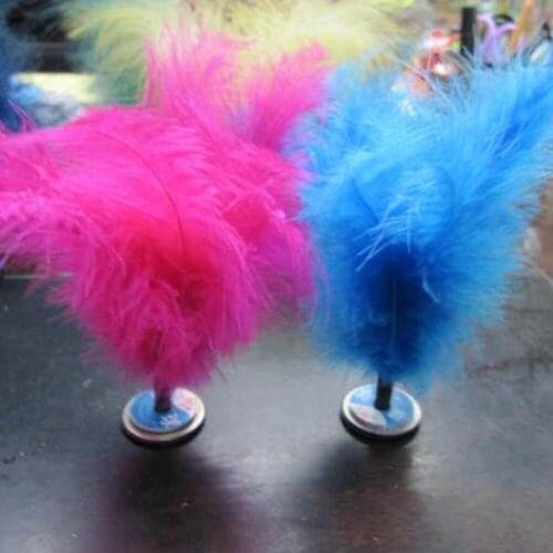 Outdoor Activities Foot Shuttlecock Ball Multicolor Chicken Feather Shuttlecock