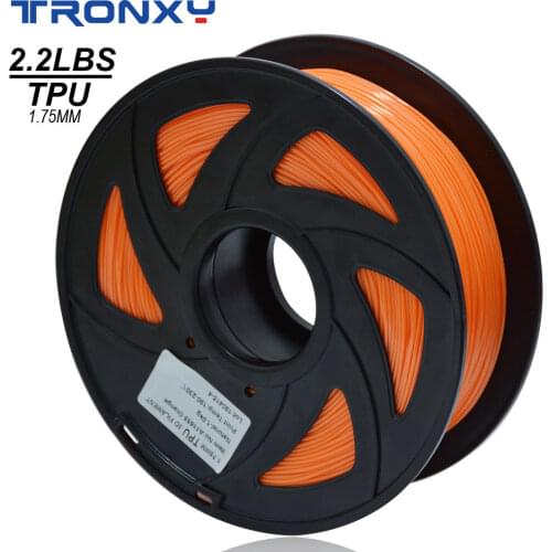 Big sale Tronxy 3d printer Filament TPU 3D Flexible TPU Filament 1.75mm 2.2 LBS (1KG) Material TPU More Choices of Color