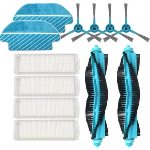 HEPA Filter Roller Brush Mop Pads Cloth for Cecotec Conga 3290 3490 3690 Vacuum Cleaner for Viomi V2 V-RVCLM21B Mijia STYJ02YM