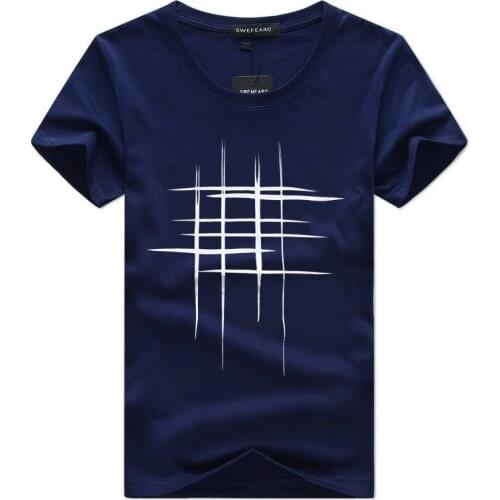 New Summer T Shirt Fashion Mens T Shirt Funny Design Cotton Summer Short Sleeve Brand Clothing Hot Sale Mens Tops Tees