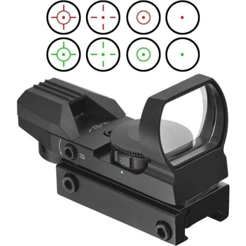 Red Point Aiming Telescope Cross Adjustable Holographic Sight Belt Light 11/20 MM Holographic Sighting Four-Variable Point Sight