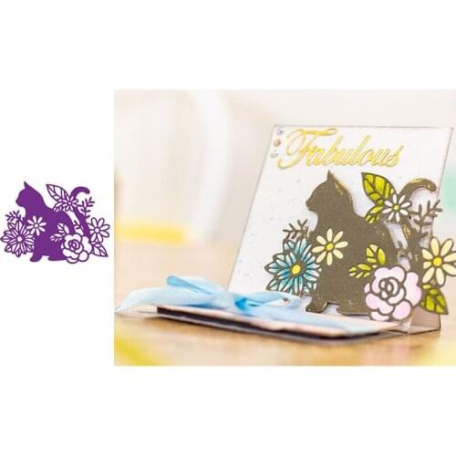 Cat Silhouette Animals Metal Cutting Dies for Scrapbooking and Cards Making Paper Craft Die New 2019