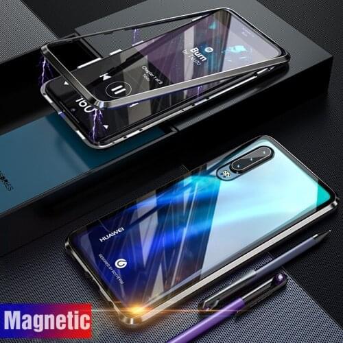 Magnetic Flip Phone Case For Samsung A50 SM A505 F DS Tempered Glass Full Cover Protective Cases For Galaxy A70 A30 A20 A 50