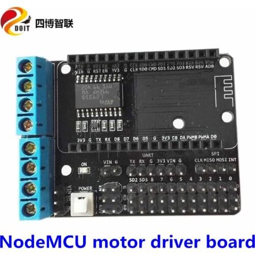 SZDOIT ESP8266 Development Board NodeMCU Motor Drive Expansion Board L293D Shield RC Robot Tank Chassis Parts for Arduino