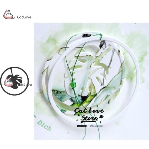 Plant Flower Circle Metal Cutting Dies Stencil For DIY Scrapbooking Paper Card Decorative Craft Dies Embossing Die Cuts New 2019